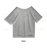 Star fairy boat-neck cut short sleeves