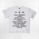 NU ビッグフロントオーバーフィットTシャツ - 4COLOR