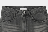 Crete Greywashed Semi-Wide Denim Pants
