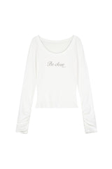 Be Clear Long Sleeve Top, White