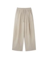 [DOJINOI] LINEN WIDE PANTS OATMEAL