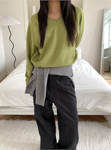 Loosefit v neck knit(8color)