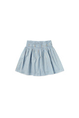 Stripe flare skirt_skyblue