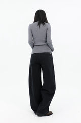 CLASSIC CURVED FIT DENIM_BLACK code 26013