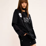 レイヤードTシャツ - ホワイト