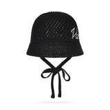 New Wave Varzar Punching Knit Bonnet Hat Black