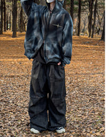 Anarchy Dirty Washing Hoodie Zip-up Warmer