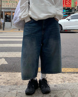 メガバミューダデニムパンツ