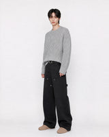 (UNISEX) Flame Double Knee Cotton Pants