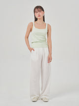 Gleam wide pants (white)