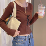 Connie V-neck Round Cropped Cardigan