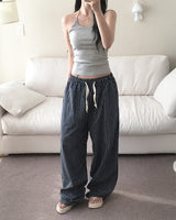 [Unisex/Summer Pants] Lev Linen Stripe Banding Pants (4 colors)