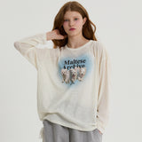 Maltese archive see-through knit