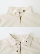 #オータム スエードカラークロップジャケット (4color)