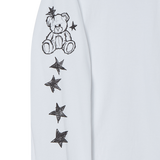 25SS DROP STAR BEAR LONG SLEEVE T-SHIRT WHITE