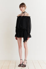 ANGEL HOOK DRESS black