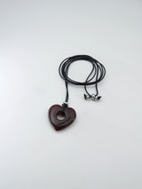 [HEART] ロピーネックレス (Red brown)