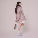 RABBIT LABEL CHECK SHIRTS (BROWN)