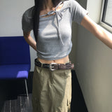 botzn western cubic gemstone stud wide leather belt