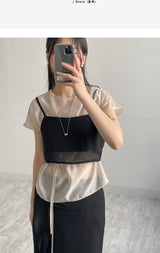 Rookie Chiffon Layered Bustier
