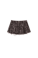 camo mini skirt (dark grey)