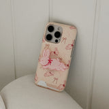 [Mademoment] fuzzy ribbon bunny design iphone card case