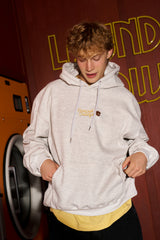 Concept Collegeカーシブロゴワッフルフーディー／メランジグレー [Unisex]