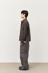 Mark Cropped Checked Shirt (3color)