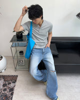 Medon Cutoff Flare Denim Pants