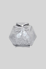 "A" ロゴジップアップフーディー(SPANGLE SILVER)