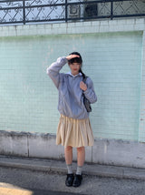 [unisex] ヒシャンカットツーウェイフードウィンドブレーカー