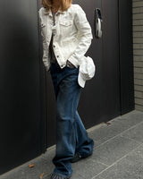 Tan blue denim PT