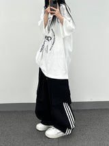 nylon track cargo pants