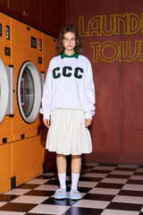 CCC グリーンパッチスウェット／ホワイト [Unisex]