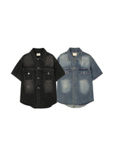 OW Udin Two-Pocket Washed Denim Shirt (2C)