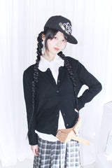 Pastel Round Knitwear Cardigan (2colors)