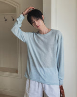 オーベン コットン ベーシック ロング スリーブ Tシャツ