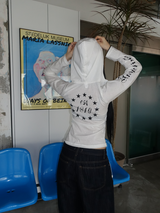 chrome lettering hoodie