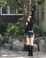 バロックバックルスエードブーツ