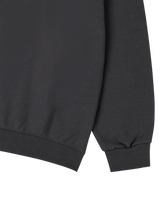 25FW BASIC LOGO NAPPING SWEATSHIRT CHARCOAL