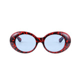 Roswell Original Glossy Red Leopard / Blue Tint Lens