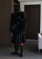 HOLIDAY HOOD FUR JACKET