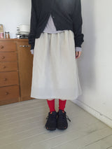 Drizzle midi skirt (2color)