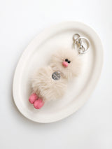Cosymosy Mini Bird Keyring -  Oatmeal