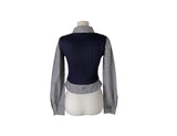 Getty Fake Layered Layered Color Matching Bustier Shirt
