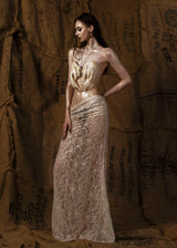 Mother See Through Maxi Skirt