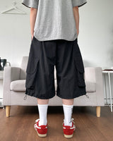 Nylon Cargo Bermuda Pants