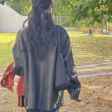 Like Brush Leather Jacket