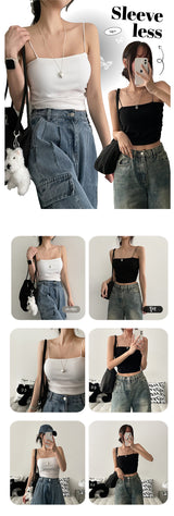 [Chest pad] ピギーシャーリングキャップスリーブレス