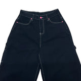 Luri Back Heart Pocket Carpenter Wide Pants 